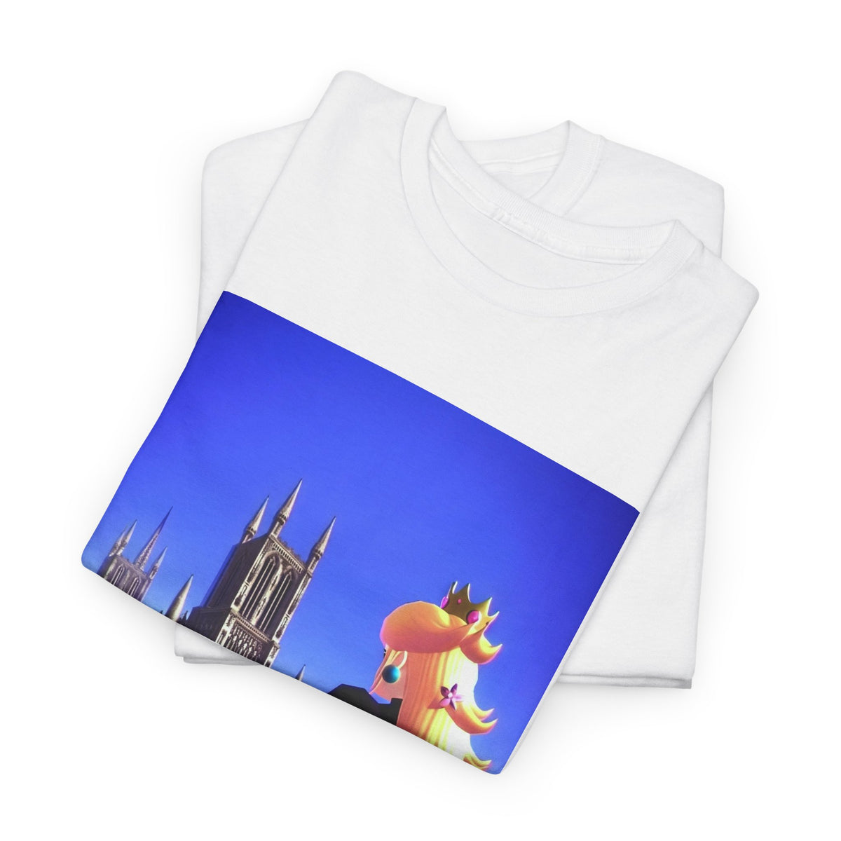 Gothic Princess Peach Gazing At Cathedral