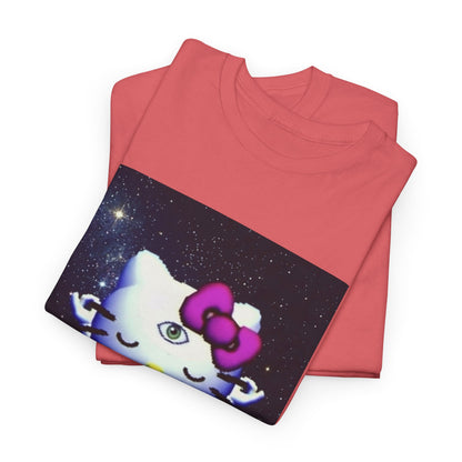 Third Eye Kitty Meditating In Space Tee