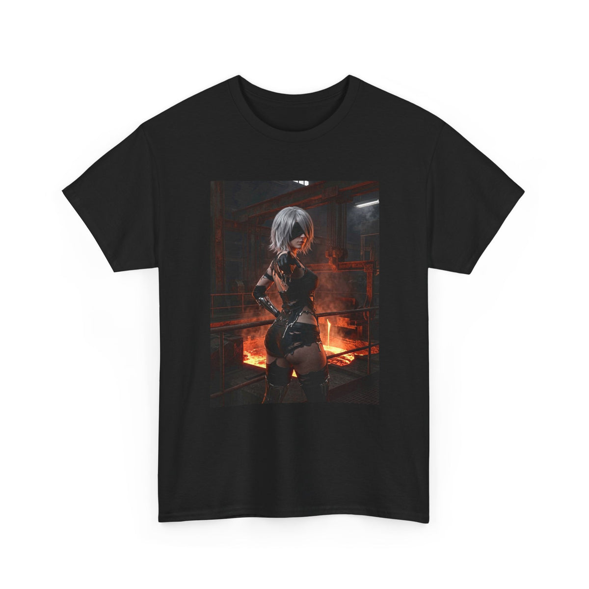 2B Pointing in Fiery Industrial Zone Tee