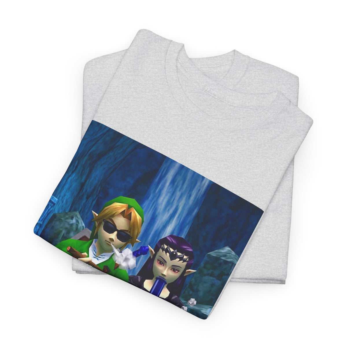 Hero and Princess Taking A Hit Tee