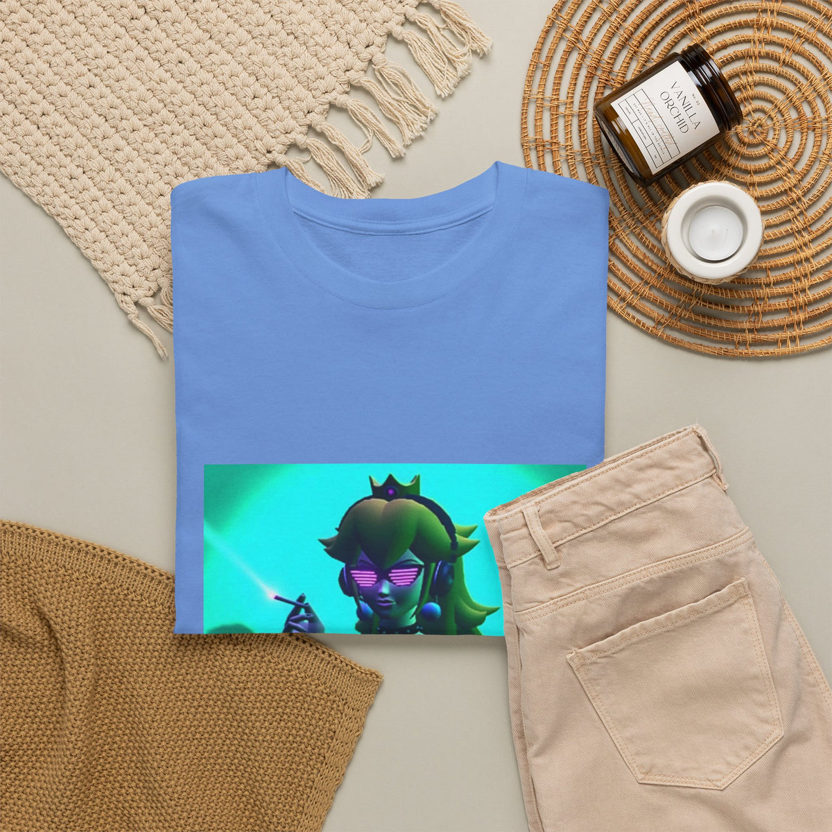 Dark Princess Peach DJ Smoking Tee