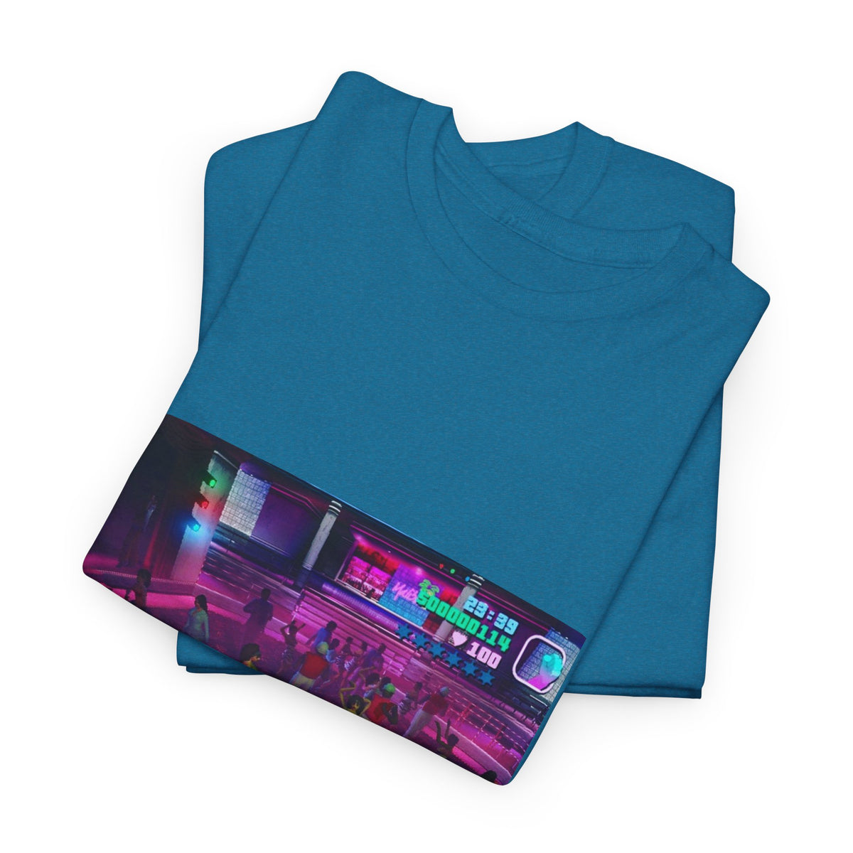 Neon Ember Flow Graphic Tee