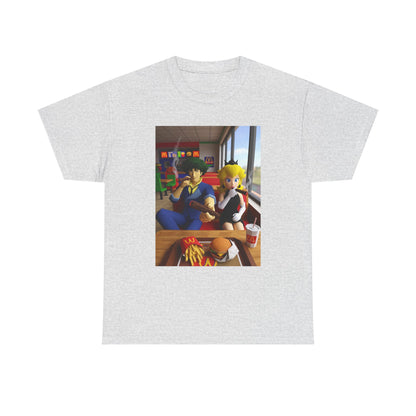 Spike and Peach Smoking Fast Food Tee