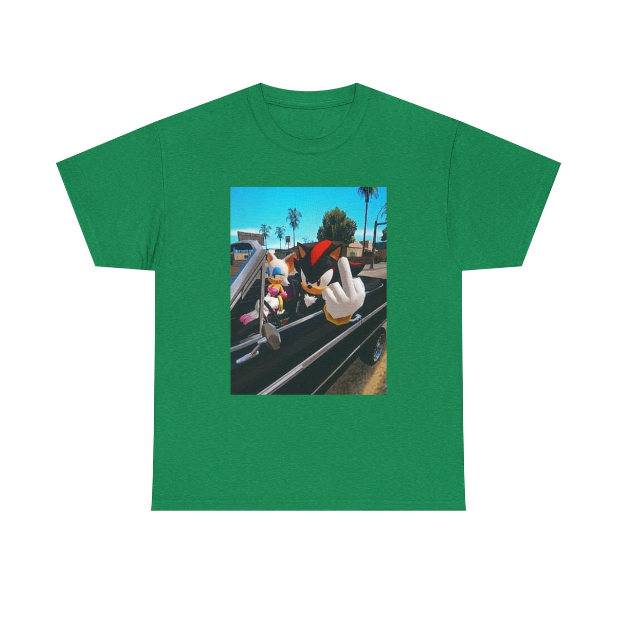 Shadow And Rouge Flipping The Bird Tee