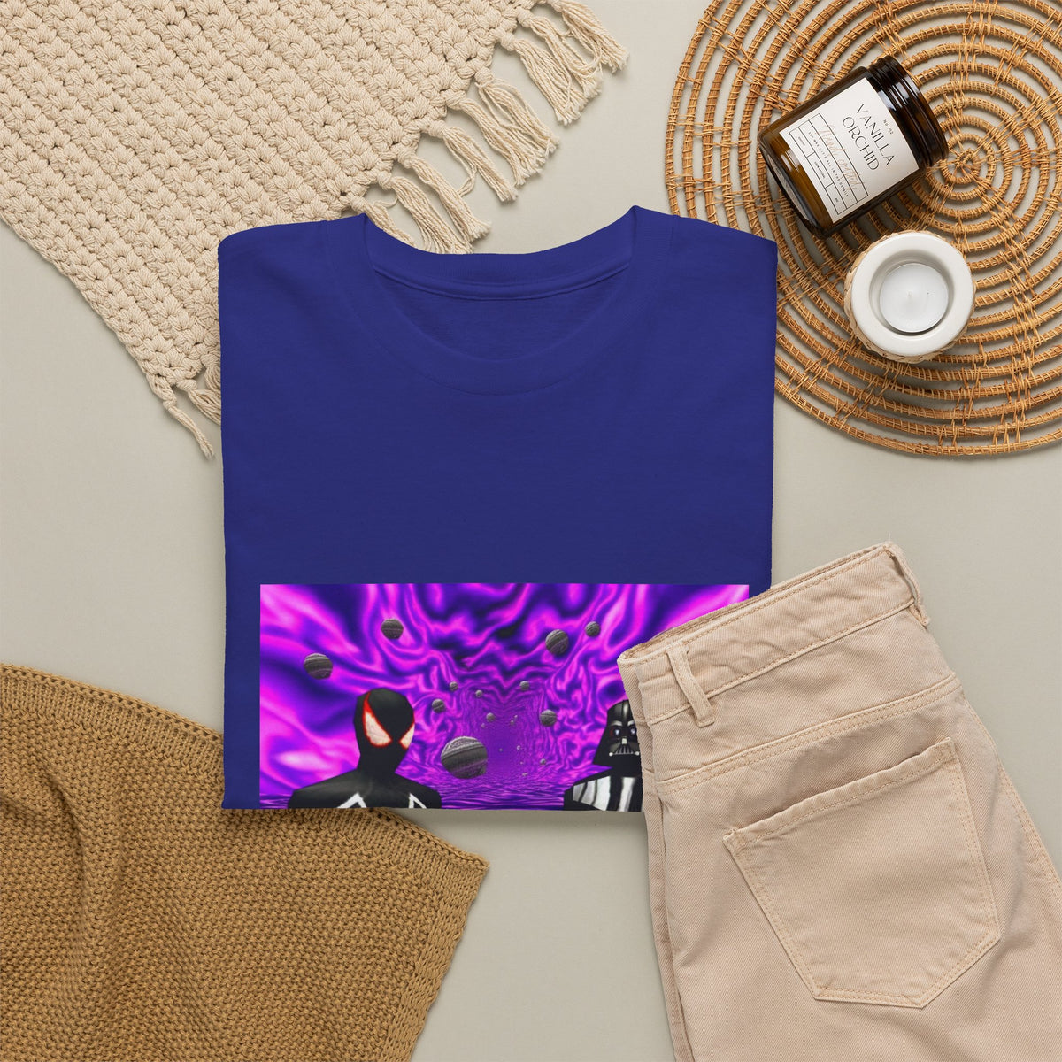 Spider-Man, Darth Vader, And Purple Drank Tee