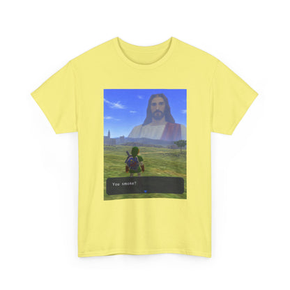 Link Meets Jesus, The Ultimate Question Tee