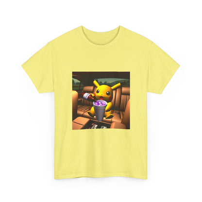 Pikachu Pouring Lean In Car Tee