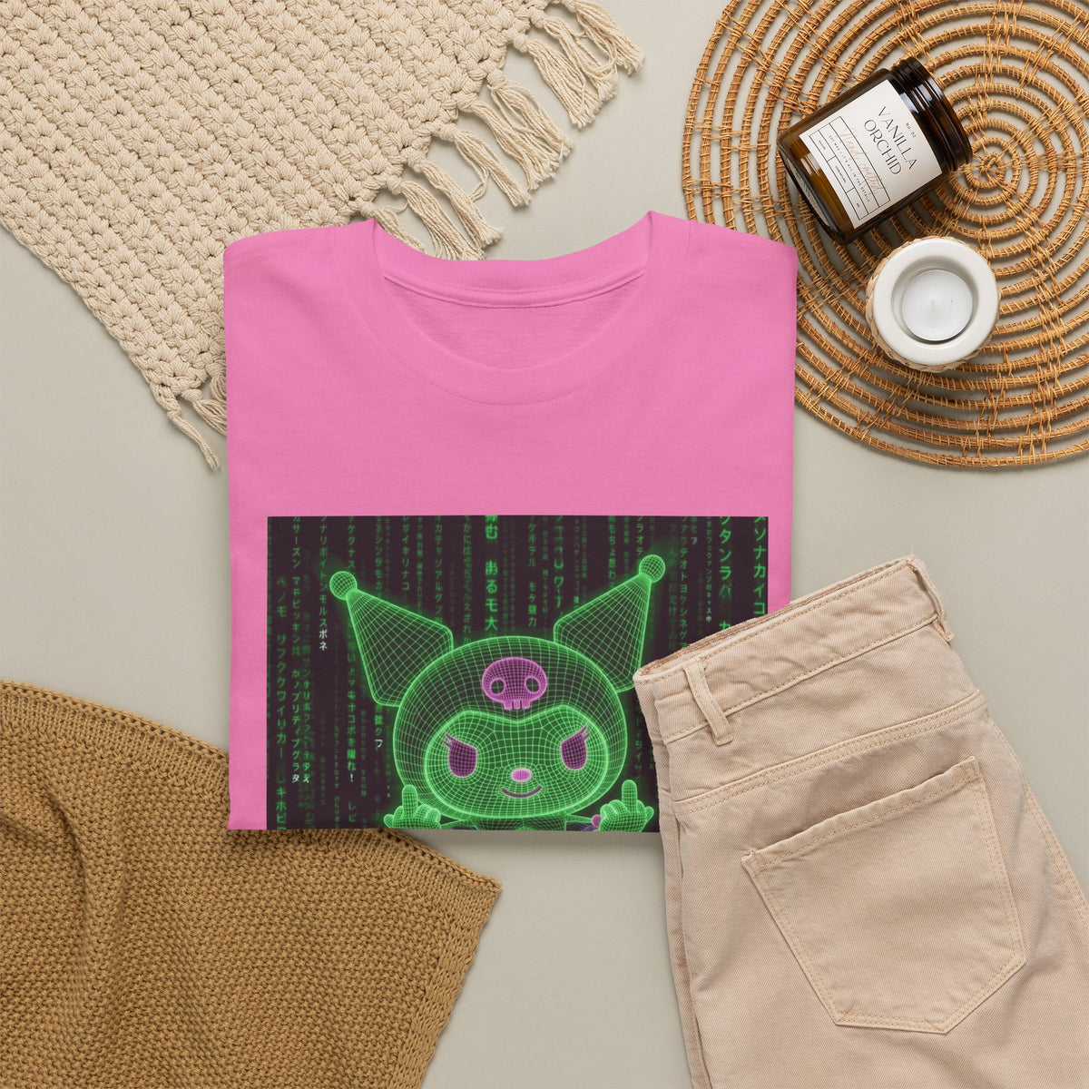 Wireframe Kuromi Skater Grinding Matrix Tee