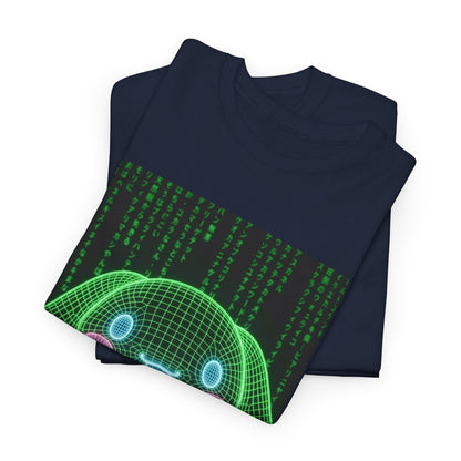 Wireframe Bunny Flips The Bird Tee