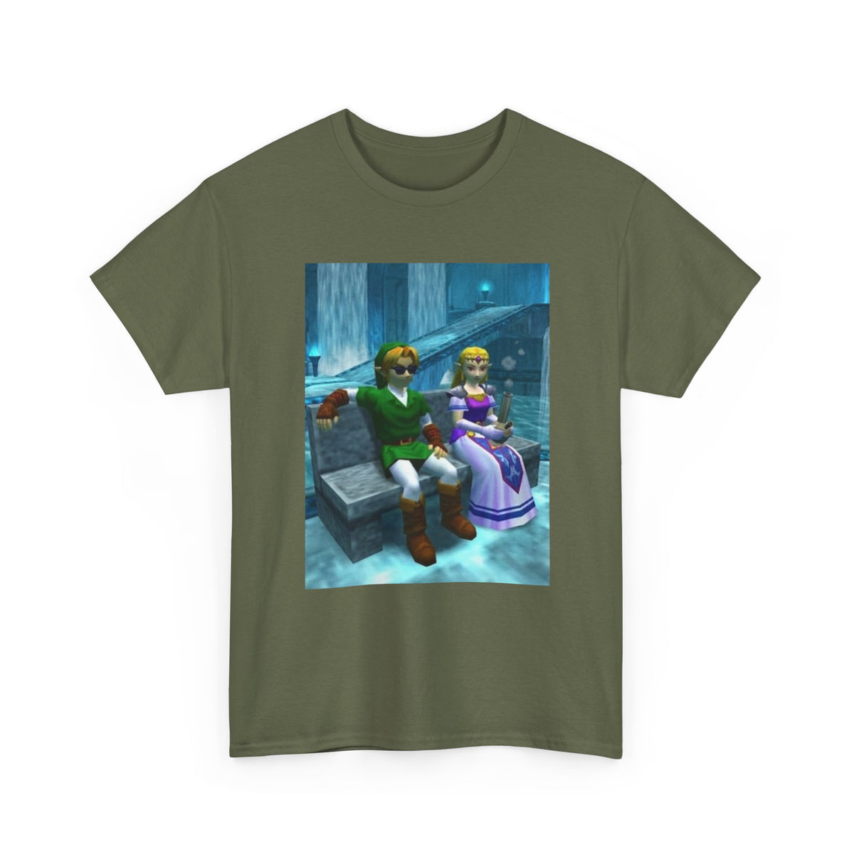 Link And Zelda Chilling In Zora's Domain