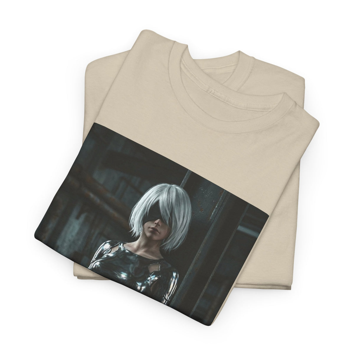 Chrome 2B Leaning In Industrial Scene