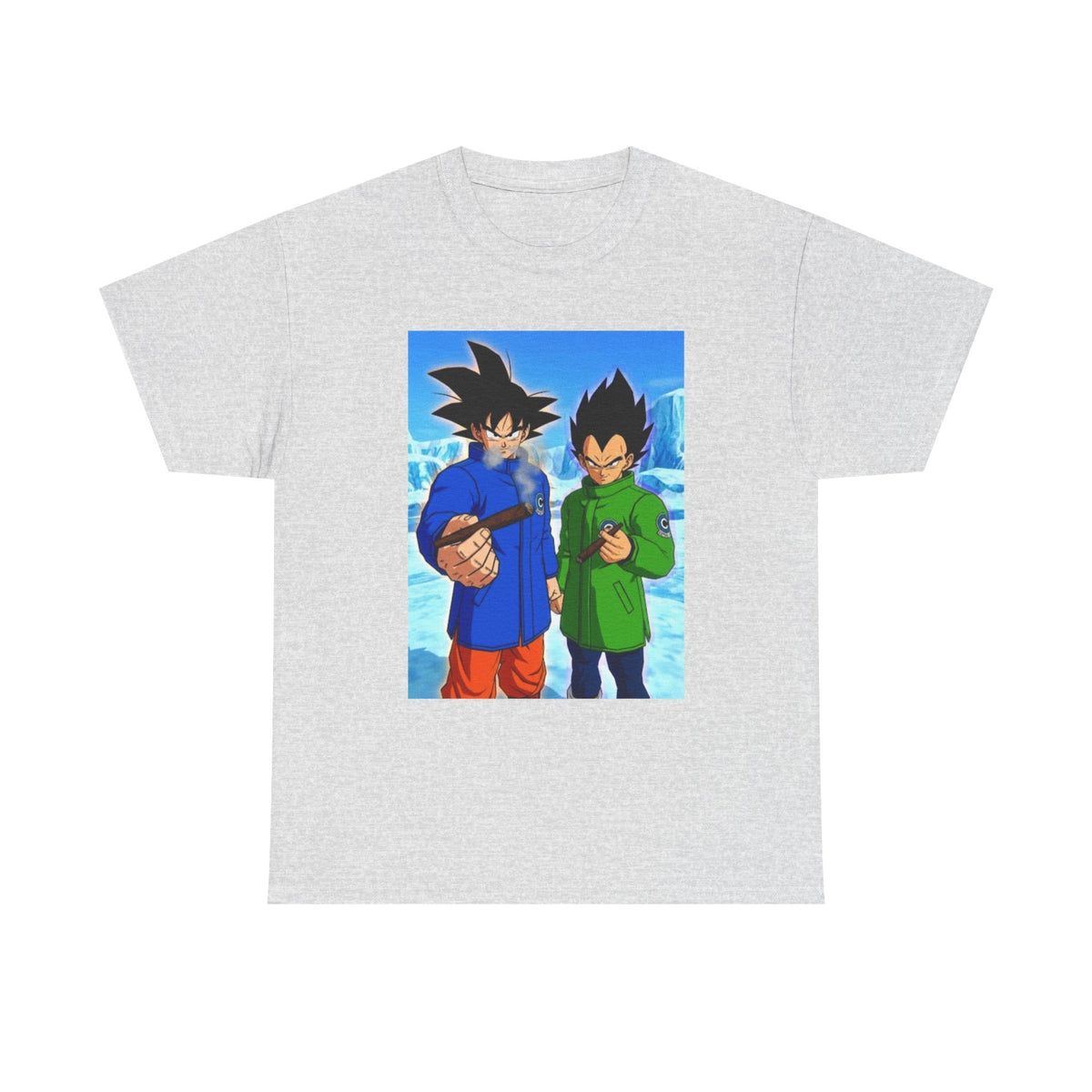Goku and Vegeta Smoking in the Snow Tee