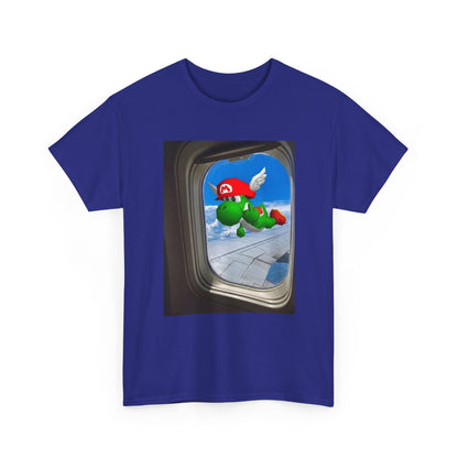 Yoshi Giving The Finger Airplane View Tee