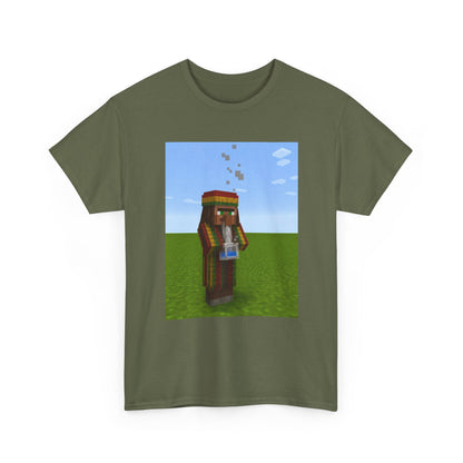 Rasta Minecraft Villager Smoking Tee