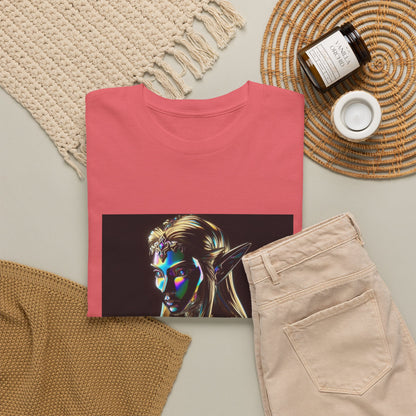 Iridescent Elven Warrior Princess Chrome Tee