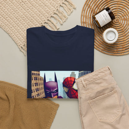 Batman Smoking, Spidey With Stacks Tee