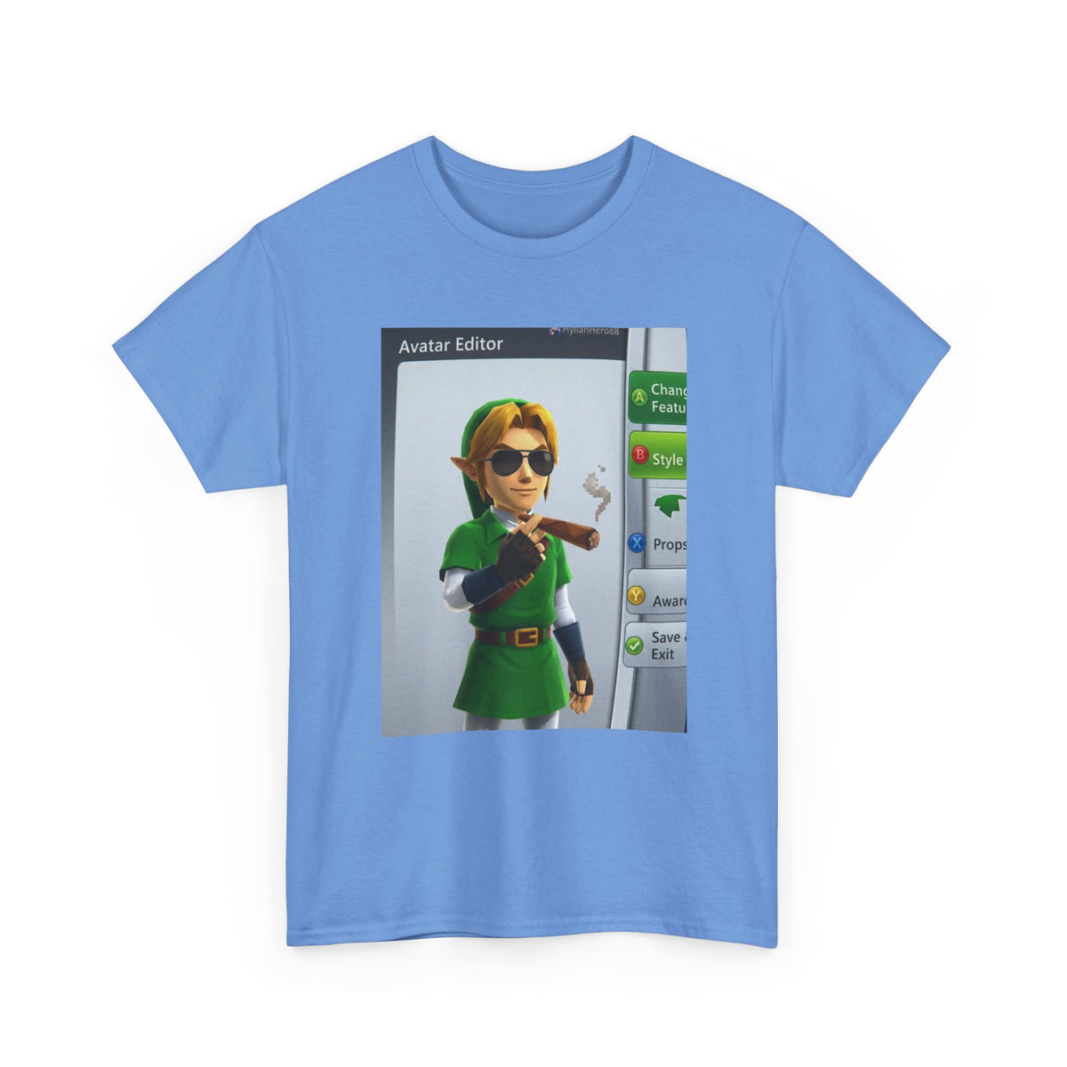 Hylian Hero Smoking A Stogie Tee