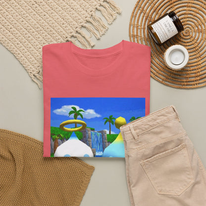 Chao Flipping Off In Paradise Tee
