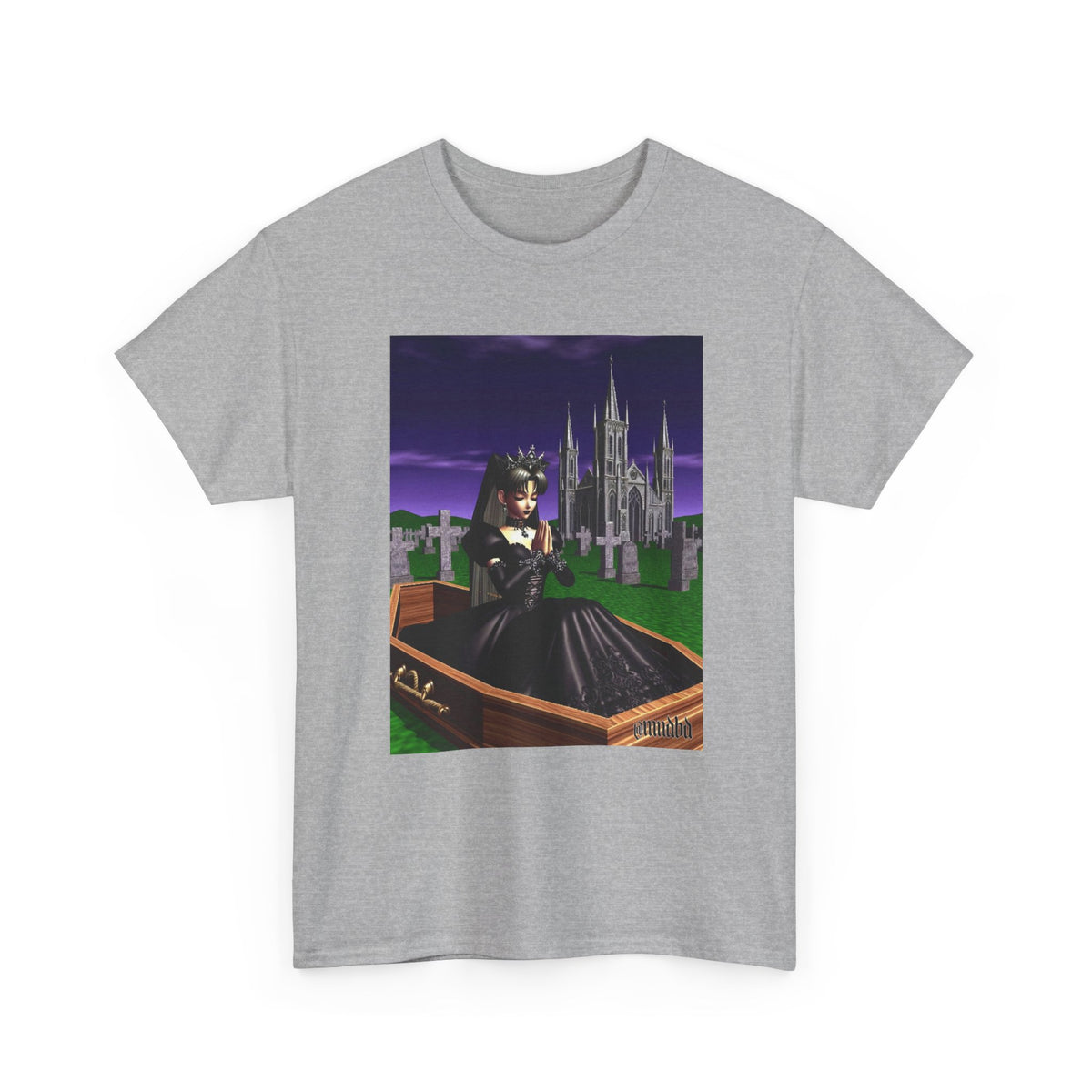 Gothic Girl Meditating In Coffin Tee