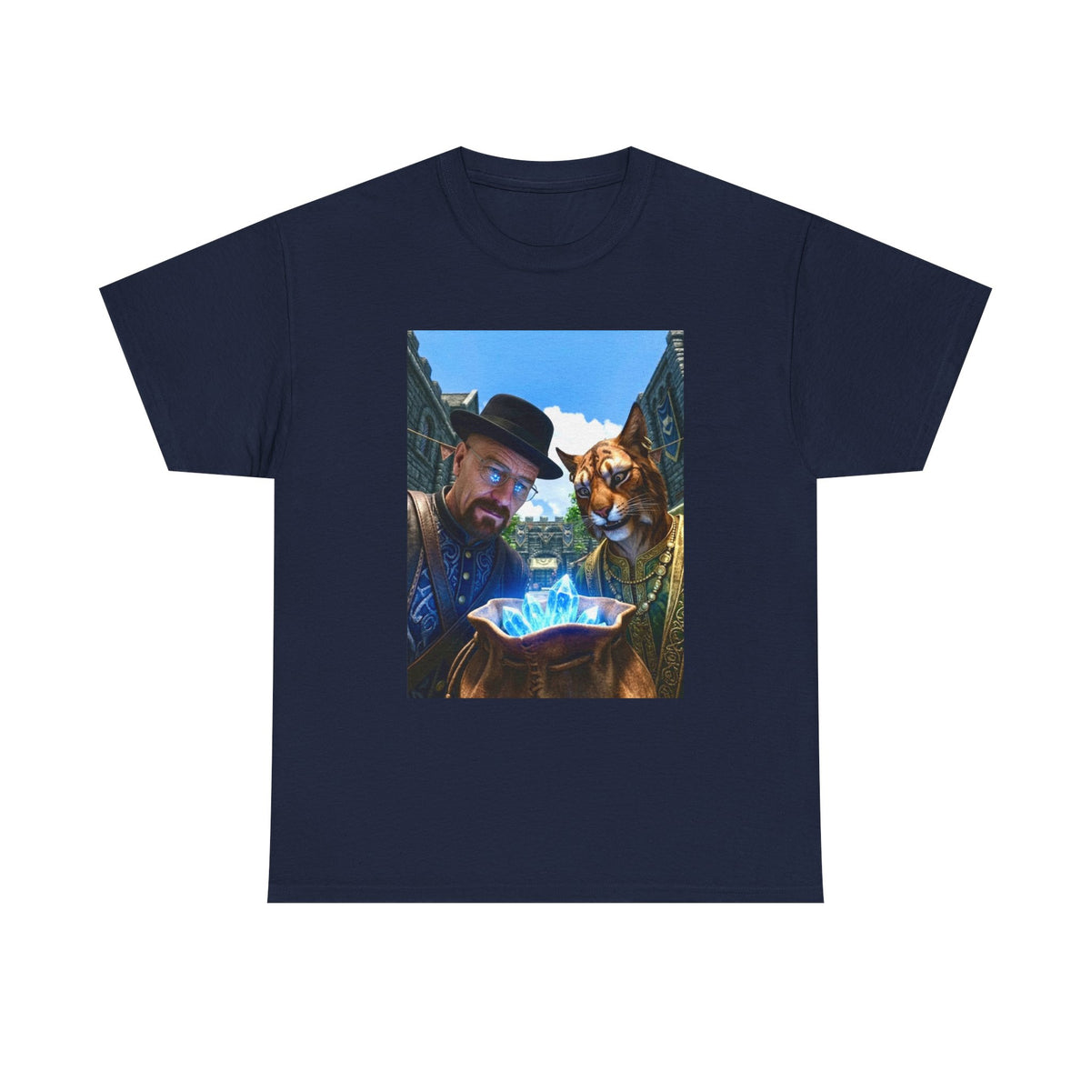 Walter White And Khajiit With Blue Crystals