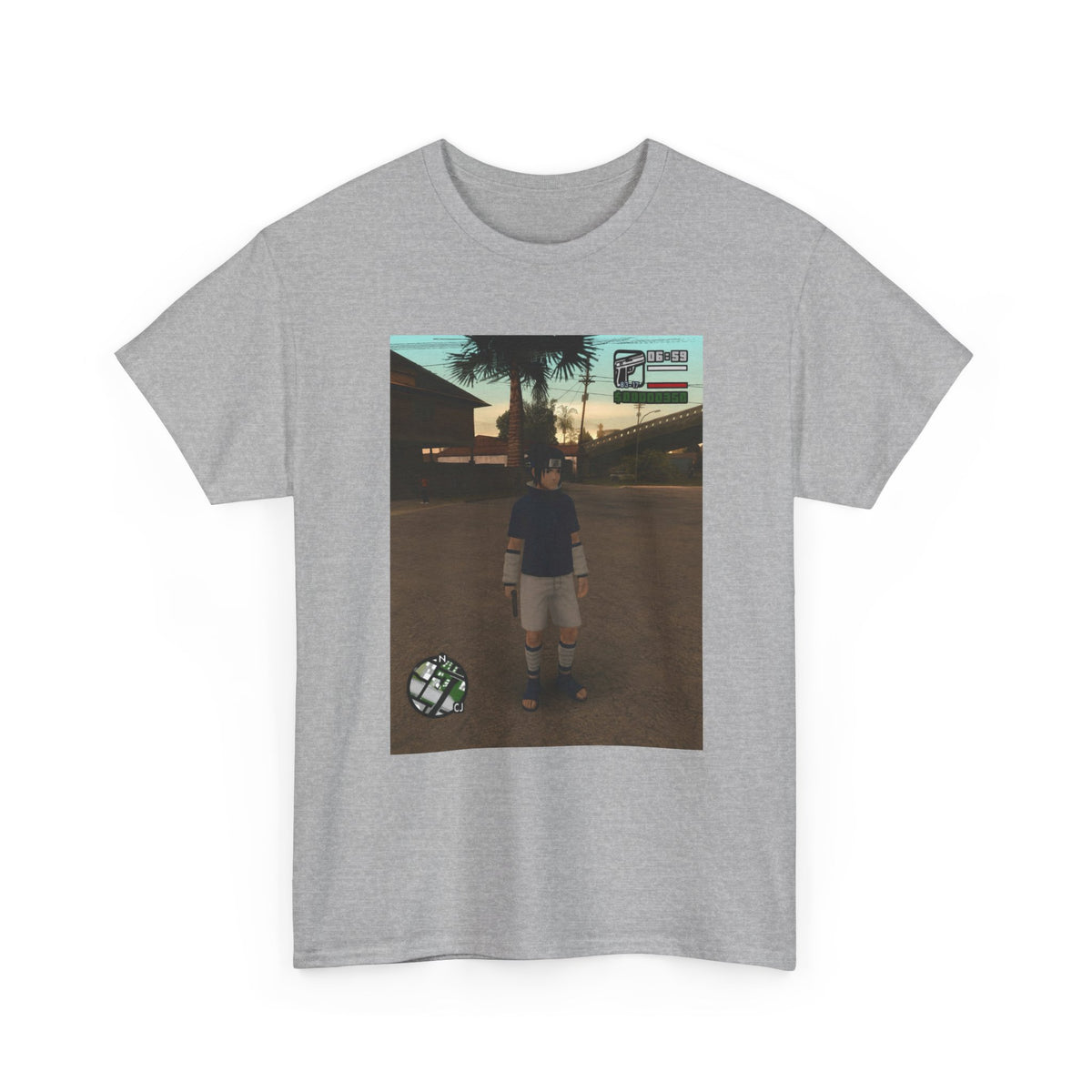 Sasuke Uchiha In San Andreas Streetwear Tee