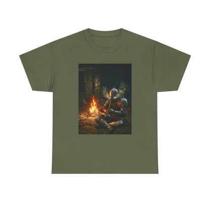 Armored Knight Smoking Bong By Bonfire