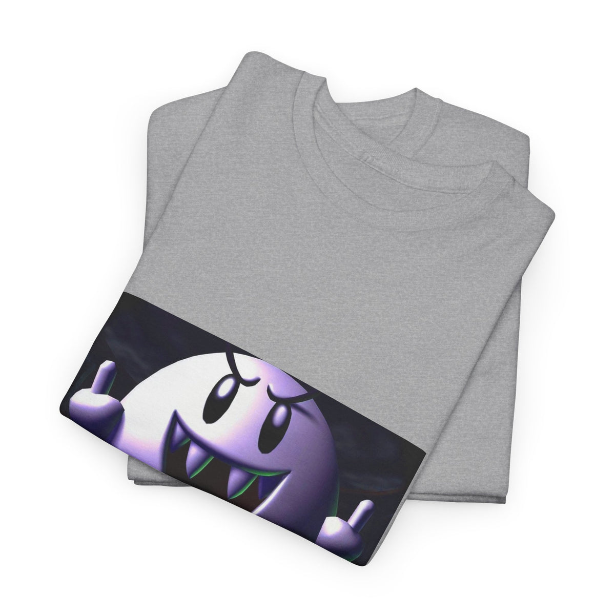Edgy Ghost Flipping The Bird Tee