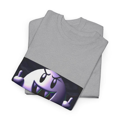 Edgy Ghost Flipping The Bird Tee