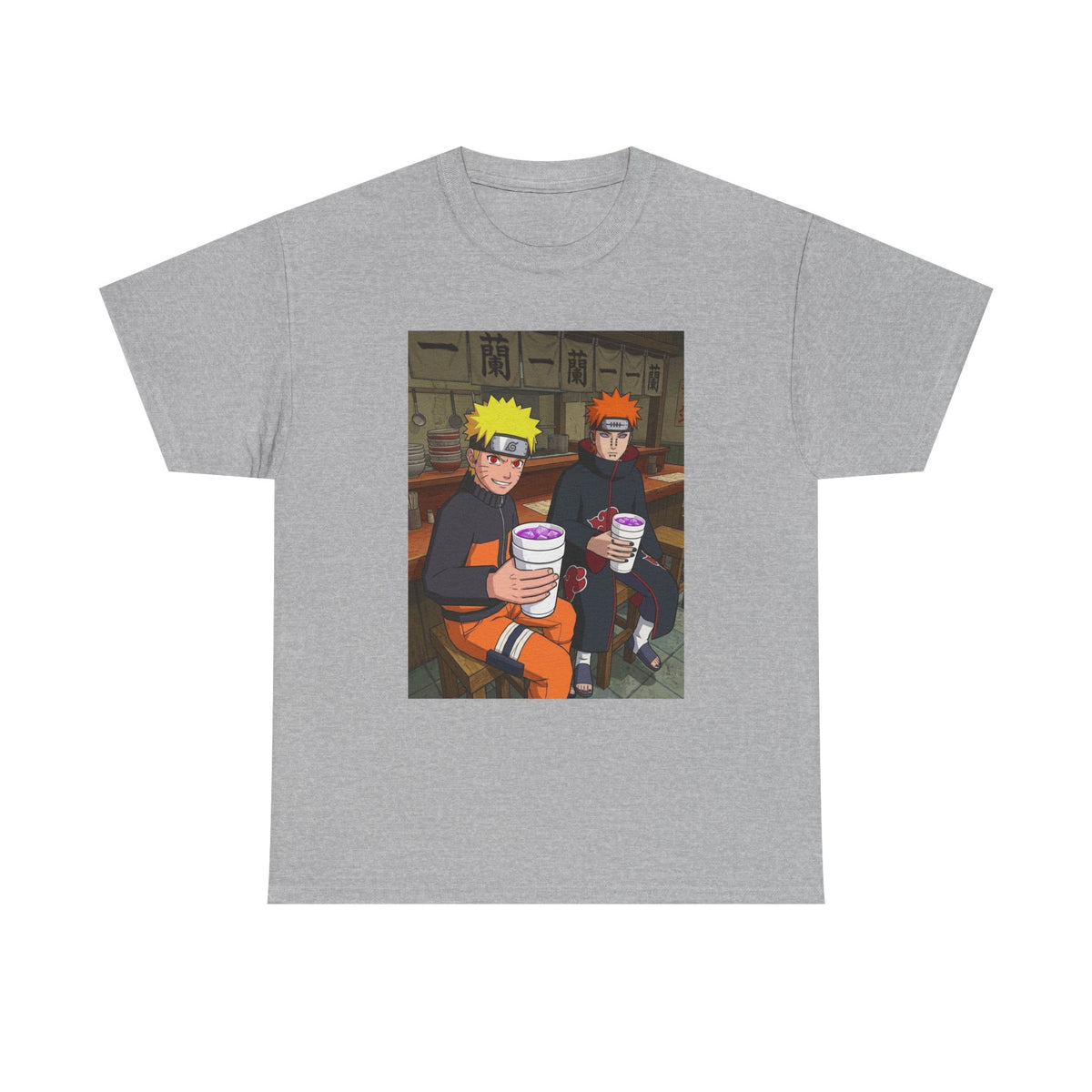 Naruto And Pain Sipping Lean Tee