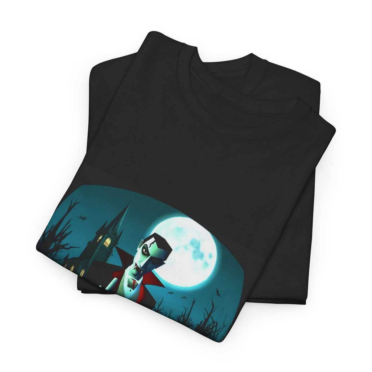 Vampire Giving The Finger In Cemetery Tee