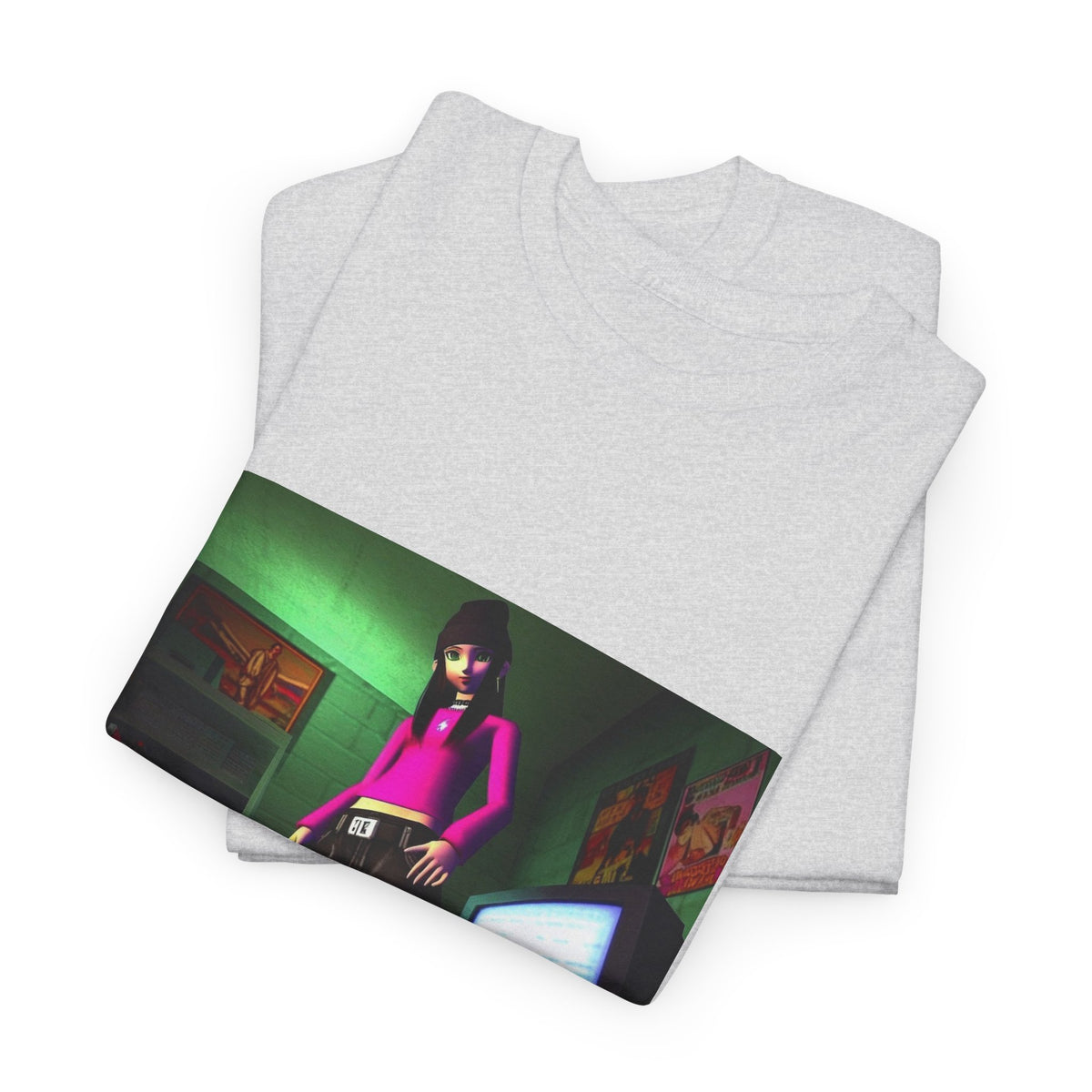 Y2K Vibe Girl In Her Room Tee