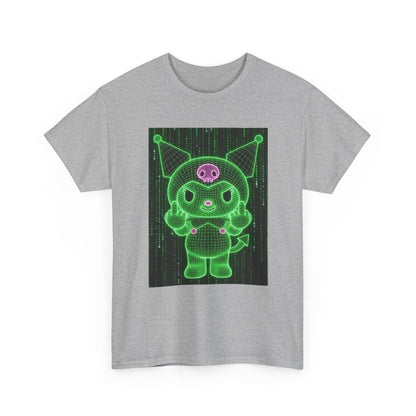 Wireframe Kuromi Flipping Off Tee