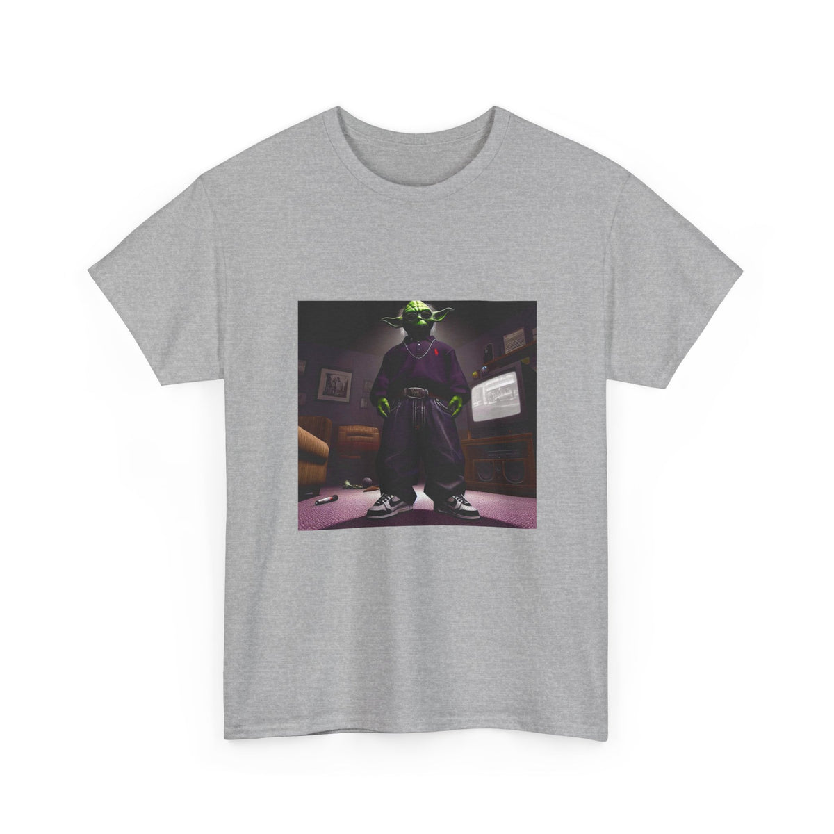 Yoda In Y2K Drip Standing Confidently