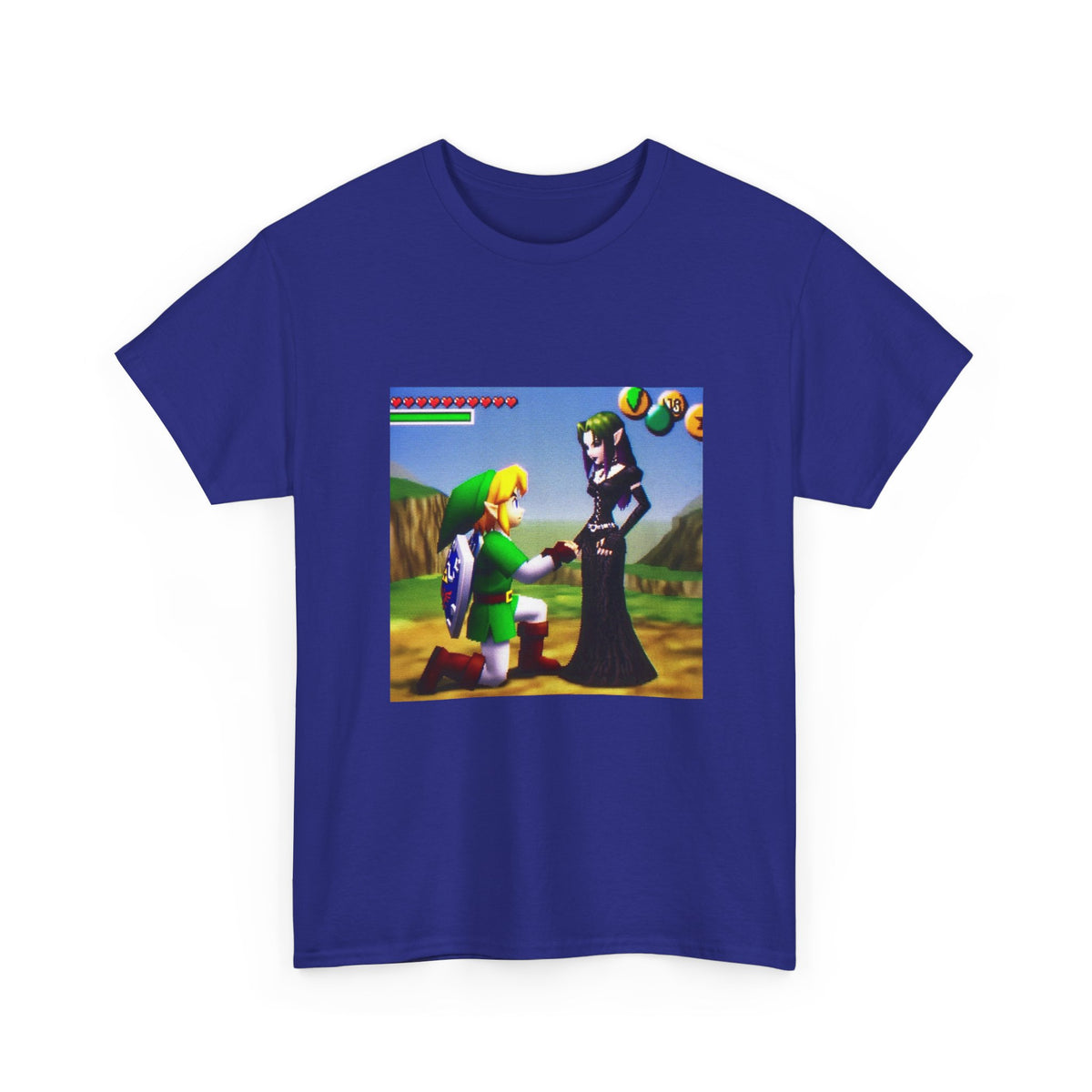 Link Proposing To Goth Girl Tee