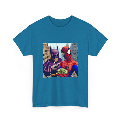 Batman Smoking, Spidey With Stacks Tee