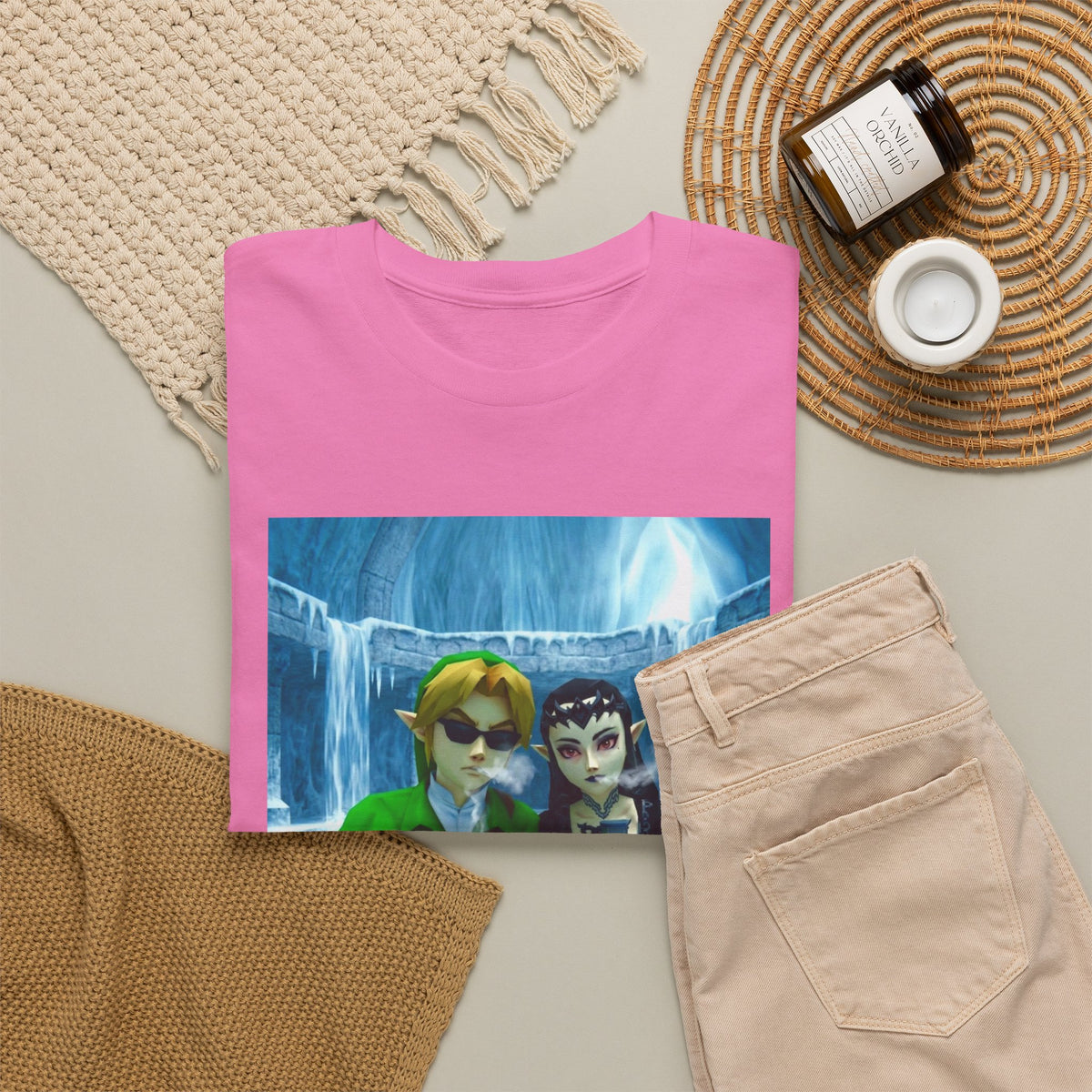 Link And Zora Chilling In Ice Cavern