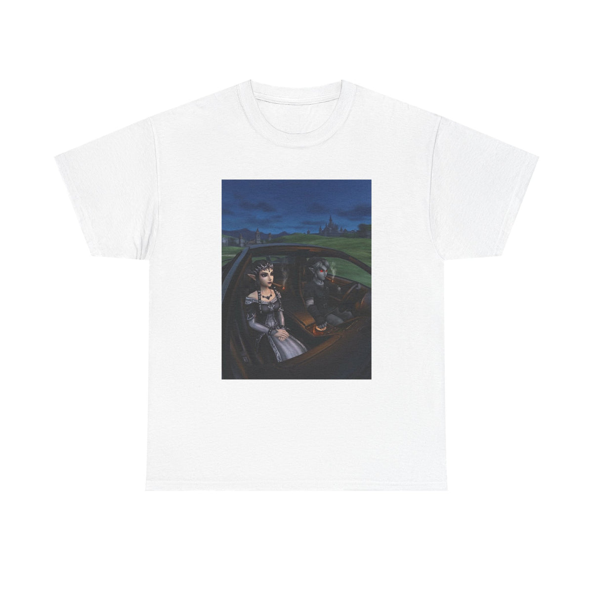 Dark Link And Midna Smoking In Car Tee