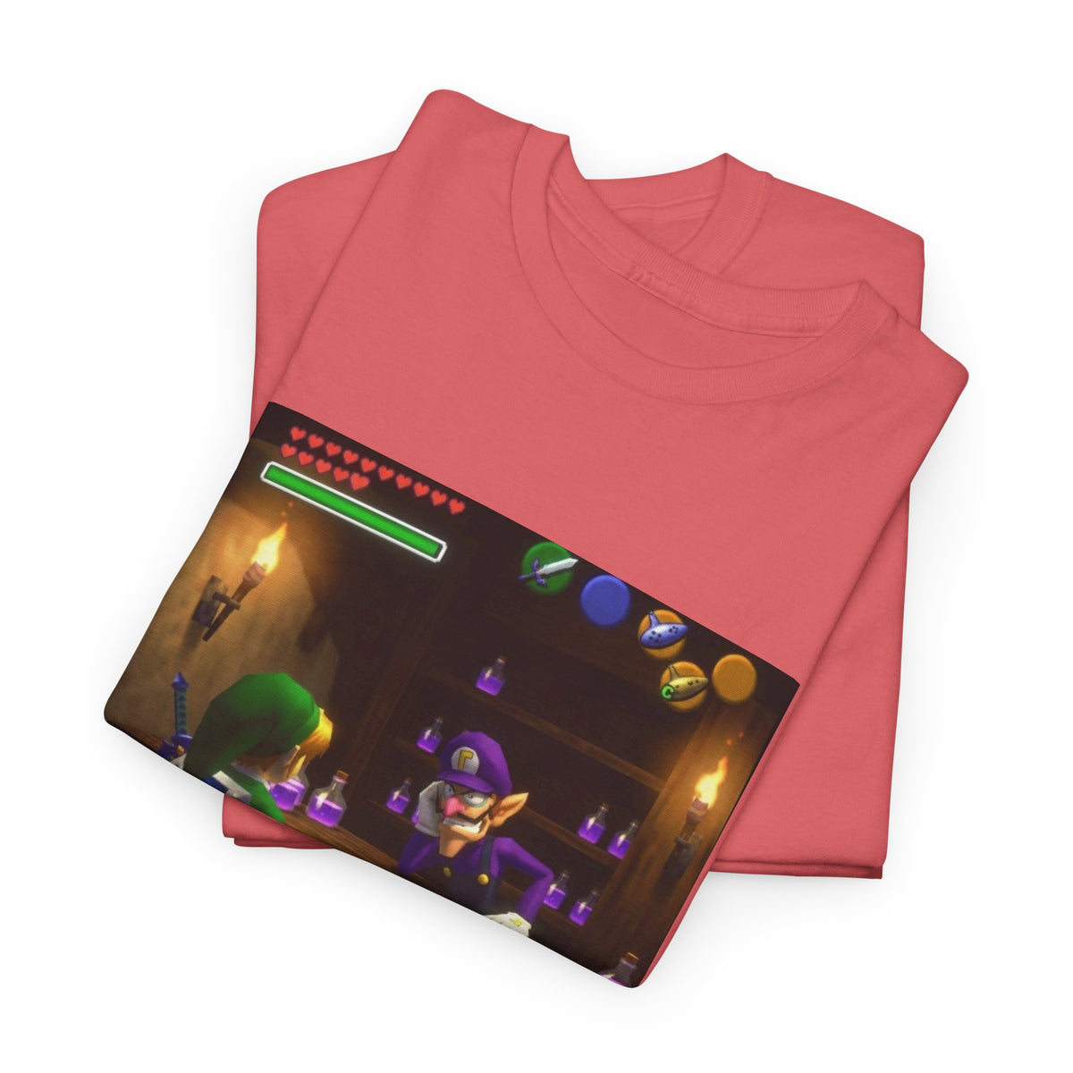 Waluigi Deals Purple Potions To Link