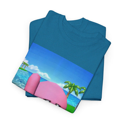 Kirby Giving The Finger Island Scene Tee