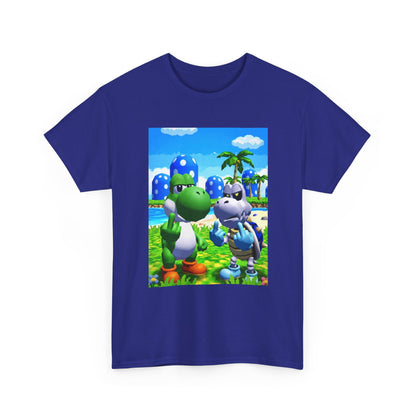 Yoshi And Dry Bones Flipping Off Tee