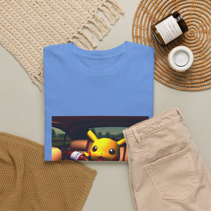 Pikachu Pouring Lean In Car Tee
