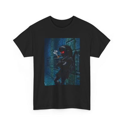 Dark Elf Smoking Blunt In Dungeon Tee
