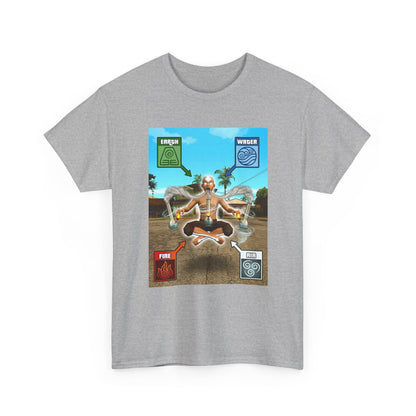 Meditating Avatar Bending All Elements Tee