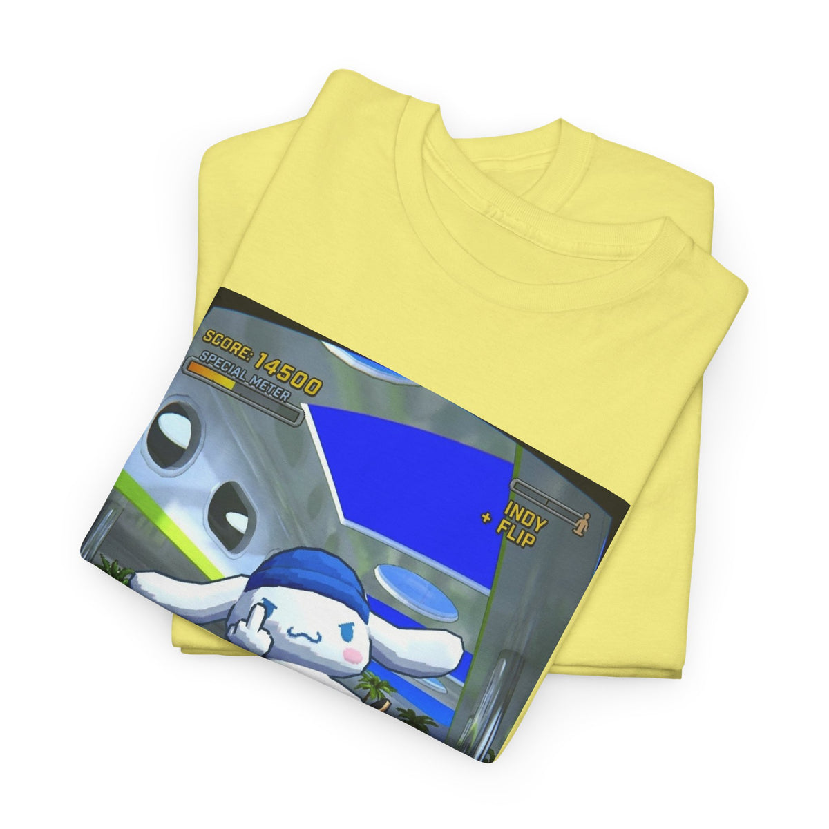 Skater Cloud Dog Flipping Bird Tee