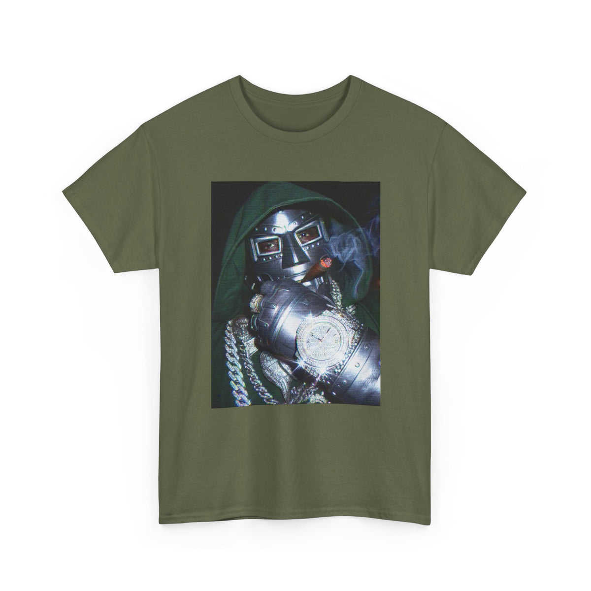 Villainous Rapper Smoking Diamond Bling Tee