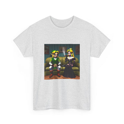 Link and Goth Peach Chillin' and Smoking Tee