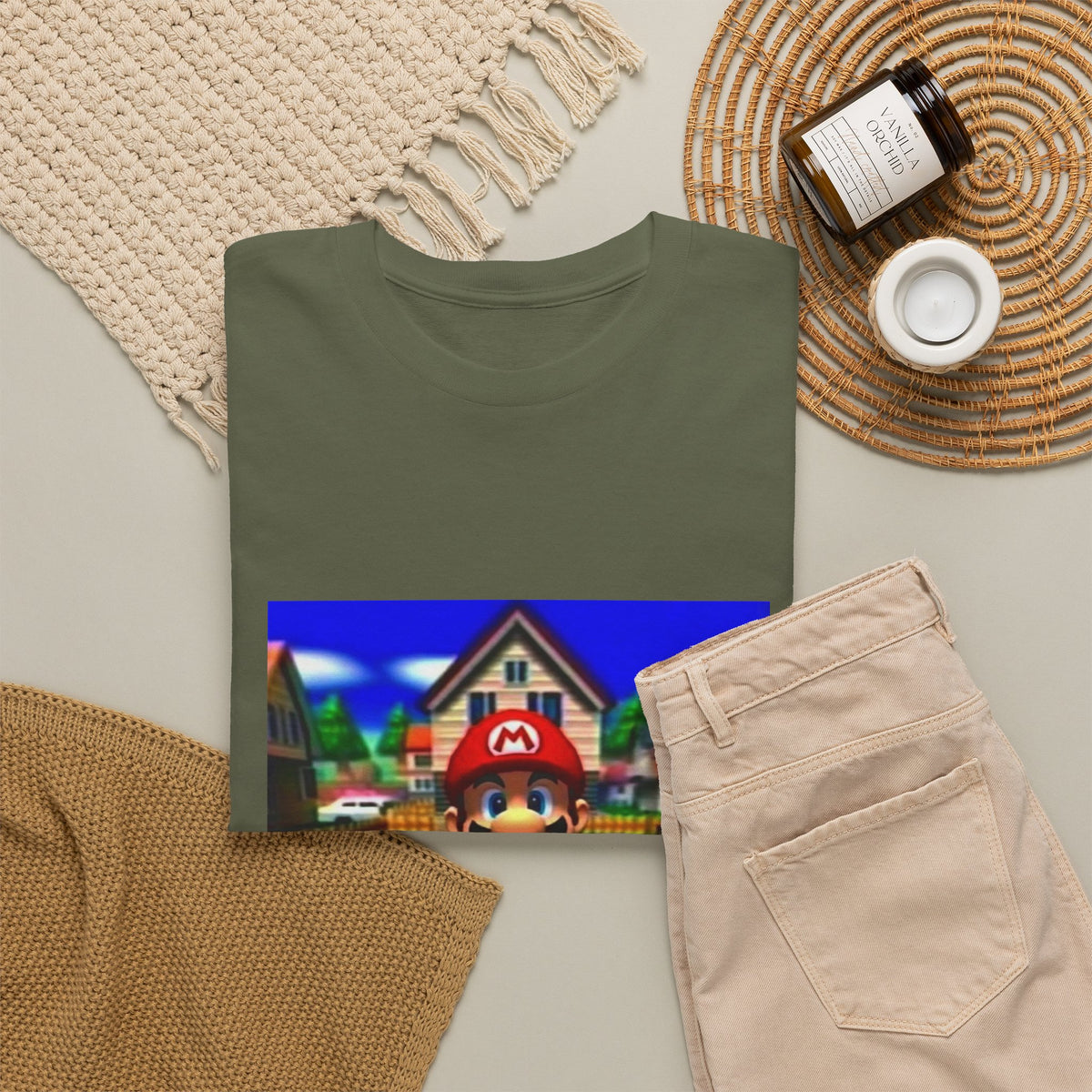 Mario Giving The Finger Tee