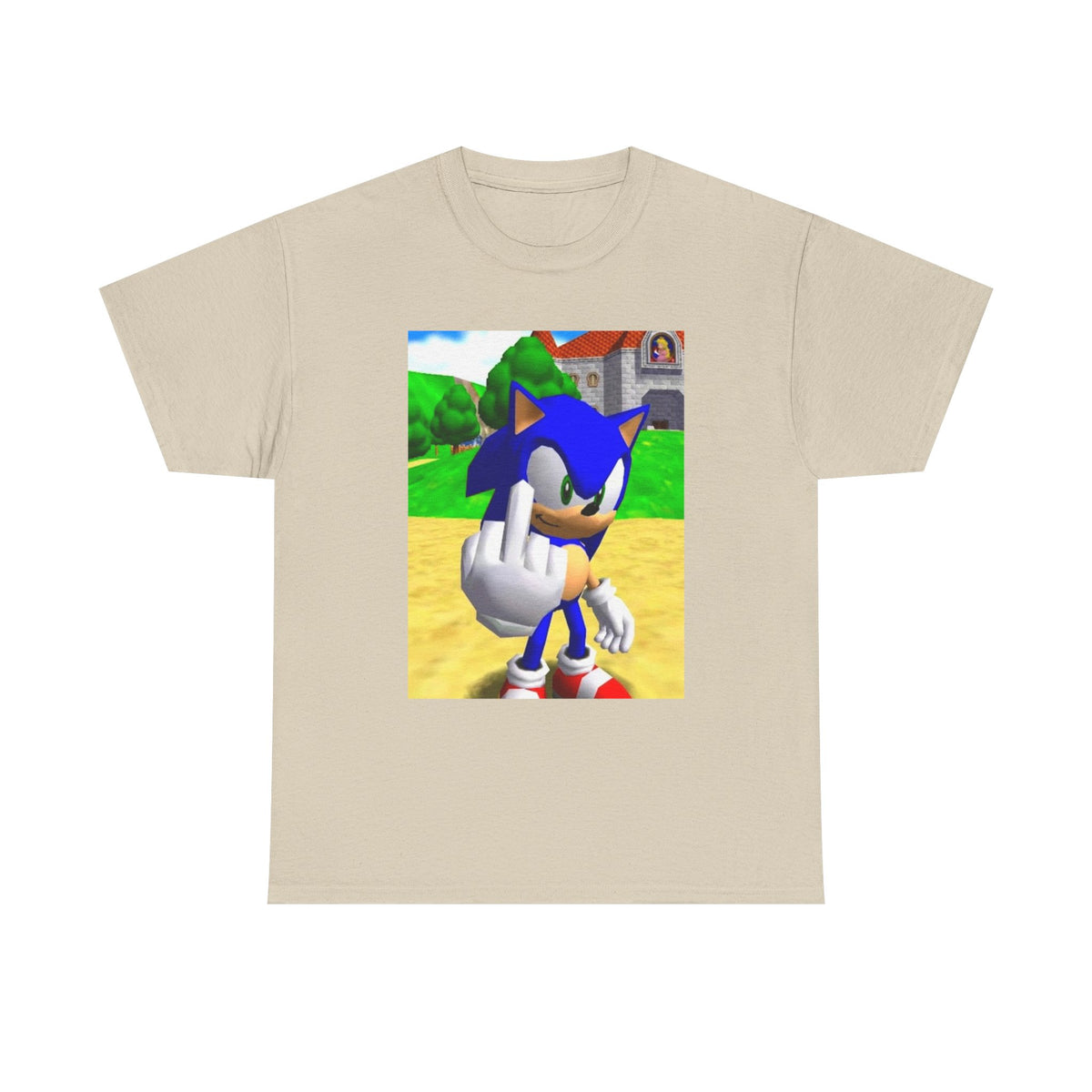 Sonic Flipping The Bird Tee