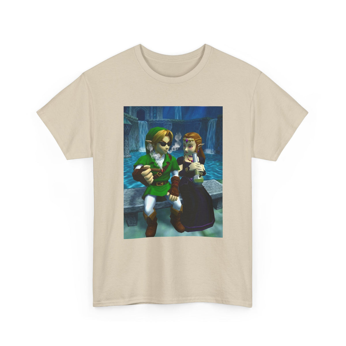 Link And Zelda Chillin' By The Water