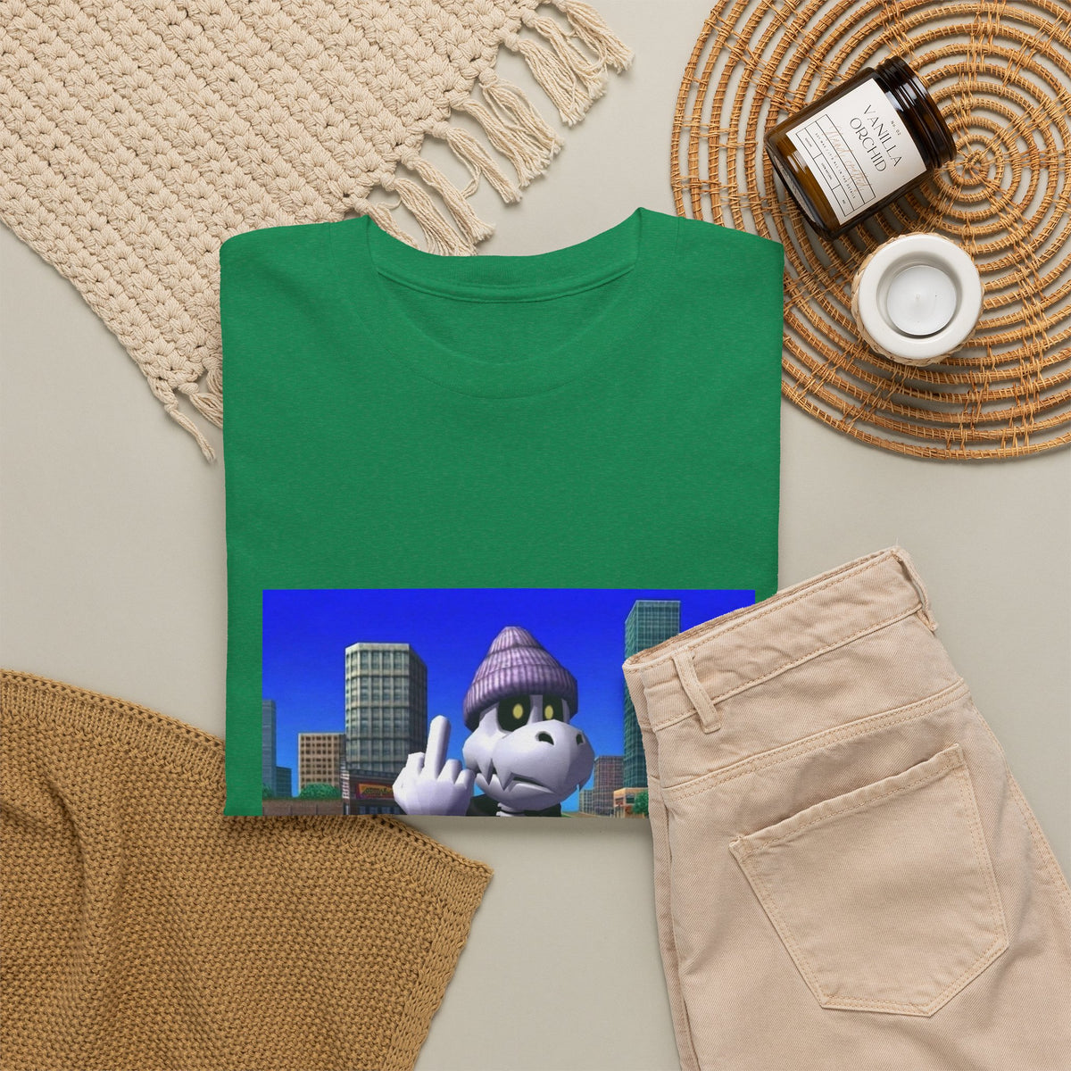Dry Bones Flipping Bird Streetwear Tee